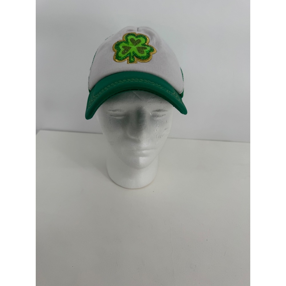 Target St Patricks Day Shamrock Sequin Trucker Hat Green White Snapback Cap